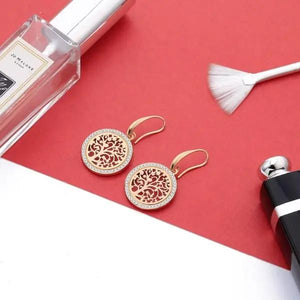 Boucles d'oreilles Arbre de Vie Or Jaune Bijou Bouddhiste La Maison de Bouddha