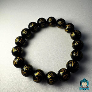 Bracelet Onyx Mantra Tibétain