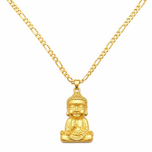 Collier Petit Bouddha Zen Doré Colliers La Maison de Bouddha