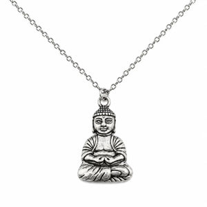 Collier de Bouddha Porte Bonheur Argent Colliers La Maison de Bouddha