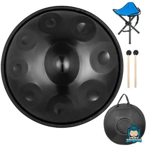 Handpan-9-Notes-56cm-Acier-Nitrure-photo-contenu-du-package-La-Maison-de-Bouddha