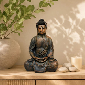Statue Bouddha de Jardin en Résine – 38 cm La Maison de Bouddha
