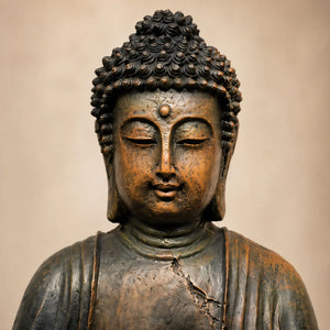 Statue Bouddha de Jardin en Résine – 38 cm La Maison de Bouddha