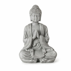 Statuette Bouddha Assis aux Mains Jointes en Résine – 12 cm La Maison de Bouddha