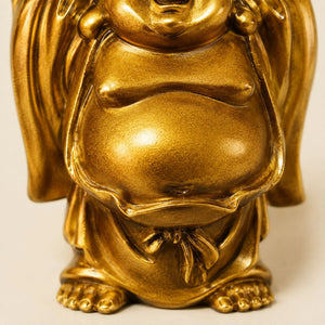 Statuette Bouddha Rieur Budai Dorée en Résine – 6,5 cm La Maison de Bouddha
