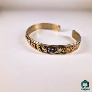 Bracelet Mantra Tibetain Om Mani Padme Hum Lapis Lazuli