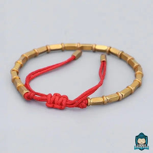 bracelet tibétain cuivre jaune