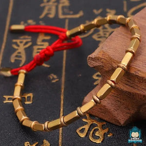 bracelet tibétain cuivre jaune