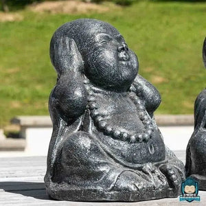 3 Bouddhas de la Sagesse Jardin Gris La Maison de Bouddha