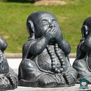 3 Bouddhas de la Sagesse Jardin Gris La Maison de Bouddha