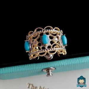 Bague Dorée Turquoise