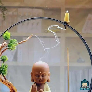 Bouddha Brûleur Dencens Bulle Paisible sable La Maison de Bouddha
