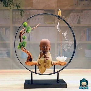 Bouddha Brûleur Dencens Bulle Paisible sable La Maison de Bouddha