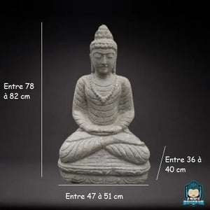 Bouddha en Pierre 80 cm La Maison de Bouddha