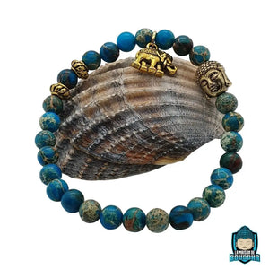 Bracelet Bouddha Bleu Turquoise La Maison de Bouddha