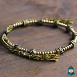 Bracelet Bouddha Doré En Laiton La Maison de Bouddha