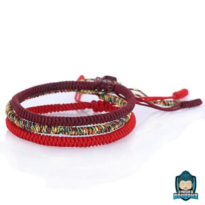 Bracelet Tressé Tibétain La Maison de Bouddha