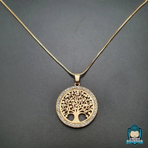 Collier Arbre de Vie Couleur Or La Maison de Bouddha