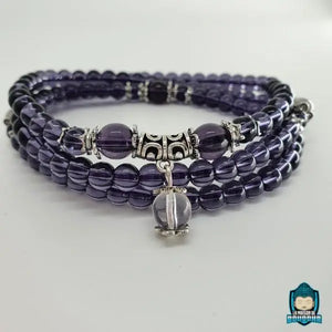 Collier Mala Améthyste La Maison de Bouddha