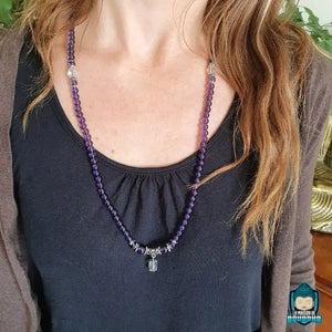 Collier Mala Améthyste La Maison de Bouddha