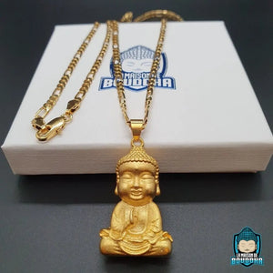 Collier Petit Bouddha Zen Doré La Maison de Bouddha