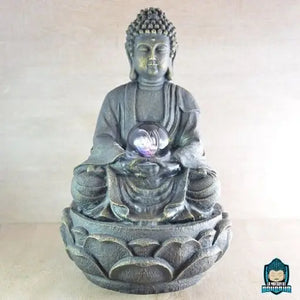 Fontaine Bouddha Médium Sphère Lumineuse La Maison de Bouddha