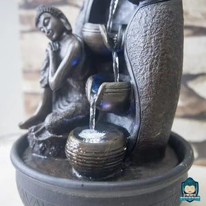 Fontaine Bouddha krishna en Résine La Maison de Bouddha