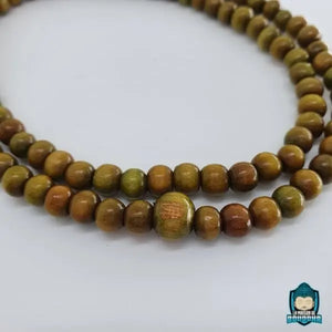 Mala Tibétain Bois de Santal Vert Bijoux La Maison de Bouddha