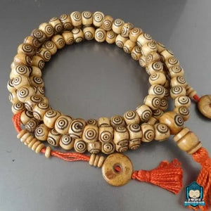 Mala Tibétain Os La Maison de Bouddha