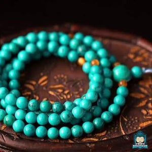 Mala Tibétain Turquoise La Maison de Bouddha