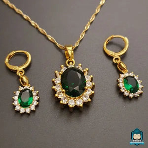 Collier Jade Vert Femme