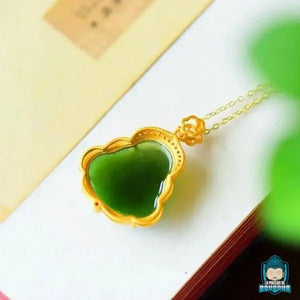 Pendentif Bouddha Jade et Or