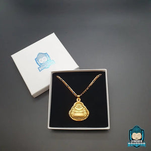 Pendentif Bouddha Rieur Doré La Maison de Bouddha