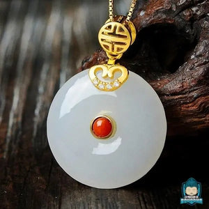 Pendentif Disque Jade