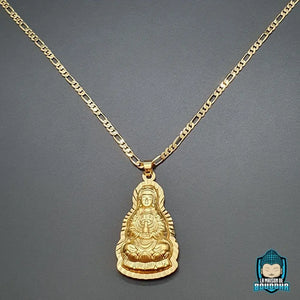 Pendentif Guanyin Bouddha doré La Maison de Bouddha