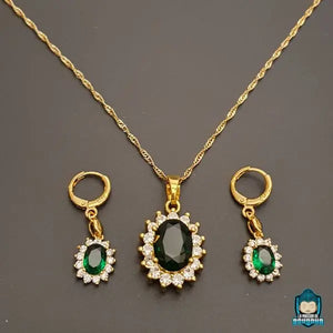 Collier Jade Vert Femme
