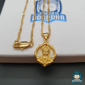 Petit Pendentif Bouddha Doré La Maison de Bouddha