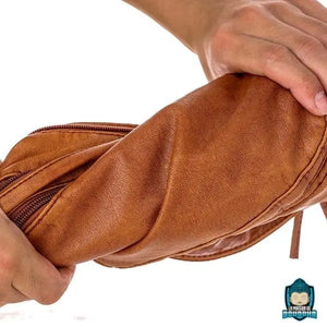 Sac Cuir Bandoulière Besace Femme Marron Clair Sacs à main La Maison de Bouddha