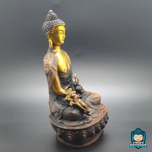 Statuette Bouddhiste Shakyamuni en Cuivre La Maison de Bouddha