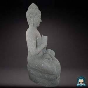 Statue de Bouddha en Pierre pour Jardin La Maison de Bouddha