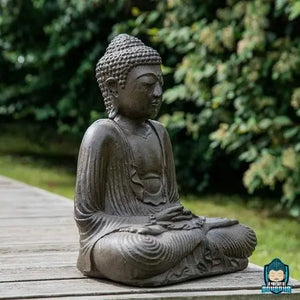 Statuette Bouddha Assis Résine Brun 42cm La Maison de Bouddha