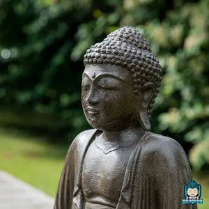 Statuette Bouddha Assis Résine Brun 42cm La Maison de Bouddha