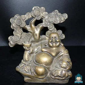 Statuette Bouddha Rieur Métal