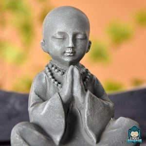 Statuette Moine Bouddhiste en Résine La Maison de Bouddha