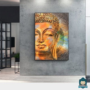 Tableau-Bouddha-sur-Toile-peinture-portrait-de-Bouddha-toile-qualite-canvas-couleurs-pastel-La-Maison-de-Bouddha
