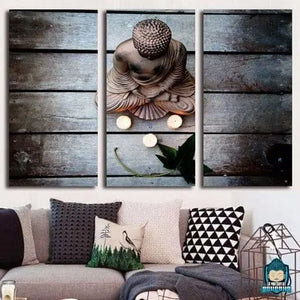 Tableau Triptyque Bouddha Zen La Maison de Bouddha