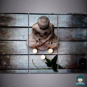 Tableau Triptyque Bouddha Zen La Maison de Bouddha