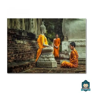 Toile-Moine-Bouddhiste-1-piece-toile-imprimee-canvas-La-Maison-de-Bouddha.