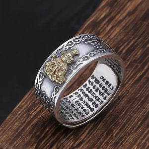 bague-signes-du-zodiaque-chinois-Visvabhadra-annees-du-Dragon-et-Serpent-en-argent-990-bagues-reglable-artisan-La-Maison-de-Bouddha.fr