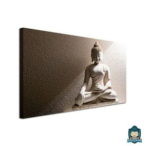 Tableau Bouddha Blanc Birman Offrande La Maison de Bouddha
